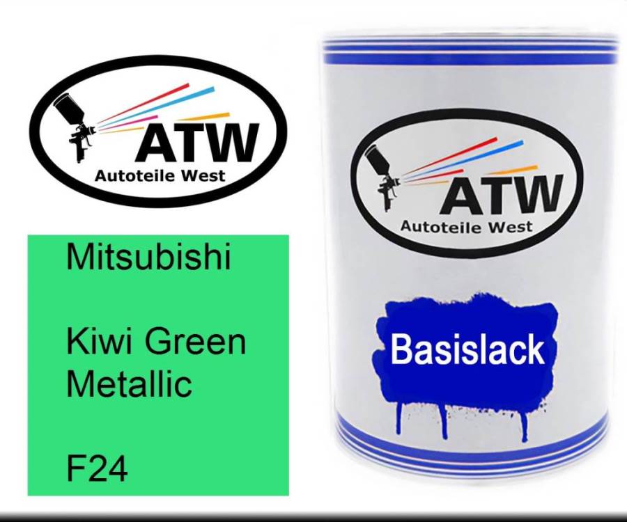 Mitsubishi, Kiwi Green Metallic, F24: 500ml Lackdose, von ATW Autoteile West.